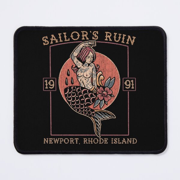 Item preview, Sailor's Ruin, Old School Nautical, Pinup Mermaid Girl Tattoo Design, Rhode Island designed and sold by Proverbial Wisdom Design.