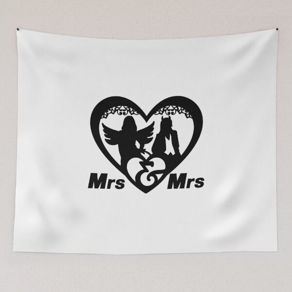 Item preview, Lesbian Wedding T Shirt Party, Mrs and Mrs Themed Wedding, Same Sex Wedding T-Shirts, Lesbian Couple, Bachelor Party Gift, Perfect Lesbian T Shirt designed and sold by sixday 7day.