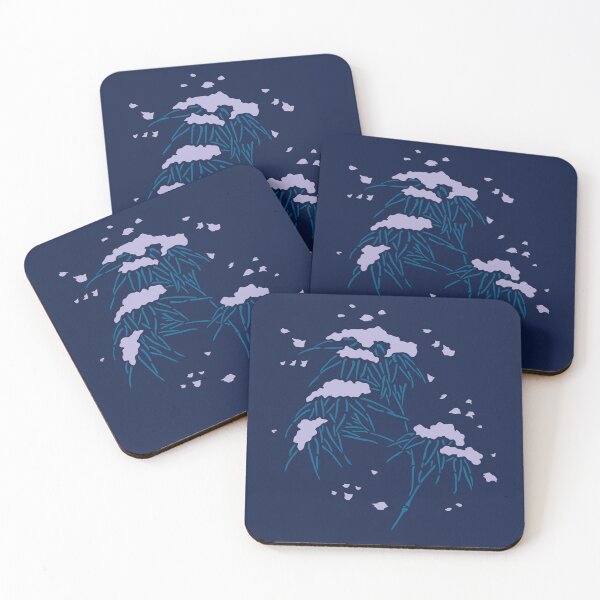 Item preview, Snow on Bamboo, Winter in Japan - Japanese seamless vintage pattern designed and sold by Japan Design Prints.
