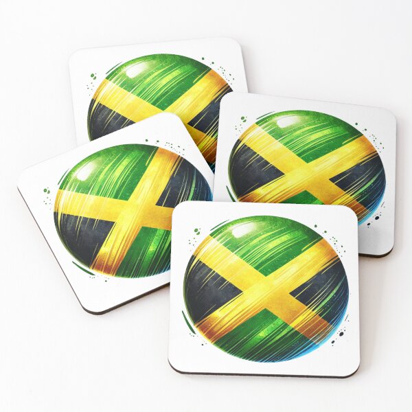 Item preview, Jamaica Circle Flag Watercolour Style designed and sold by FlagWardrobe.
