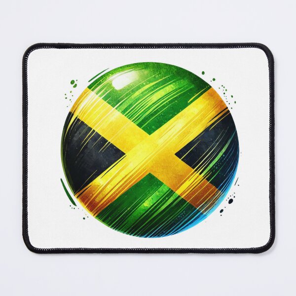 Item preview, Jamaica Circle Flag Watercolour Style designed and sold by FlagWardrobe.