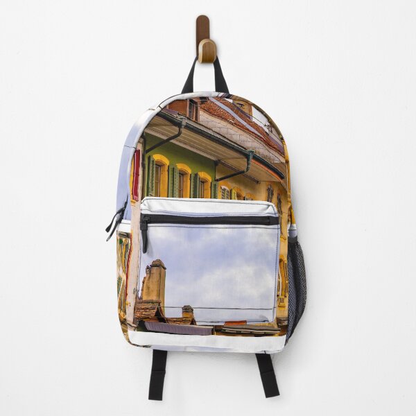 Item preview, City Street with Colorful House and Window with Shutter designed and sold by Mats Silvan.