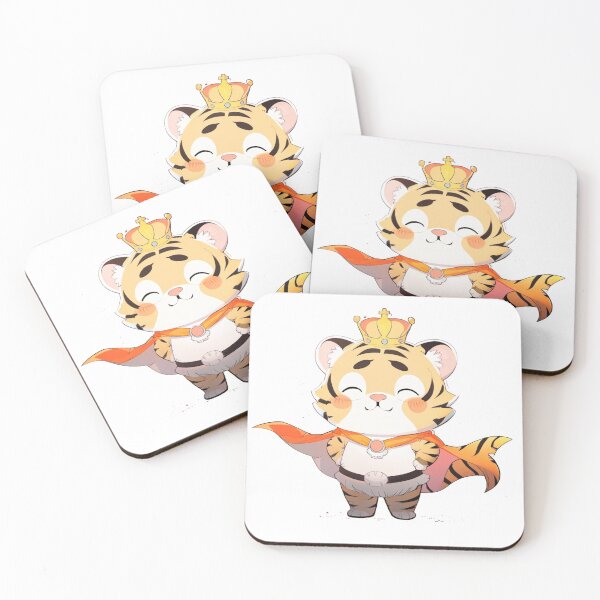 Item preview,  cute Tiger king Cartoon  designed and sold by Wildtastic .