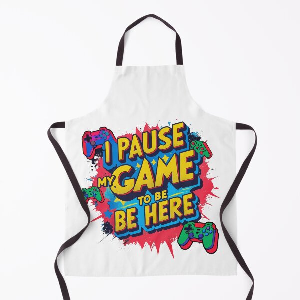 Item preview, I Pause My Game to Be Here – Retro Arcade-Inspired Design designed and sold by Moss and Moon Studio.