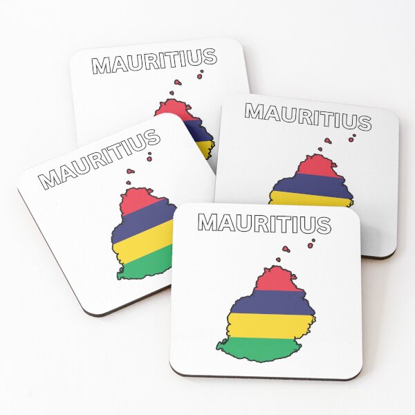 Item preview, Mauritius Flag Map Design designed and sold by atomstartup.