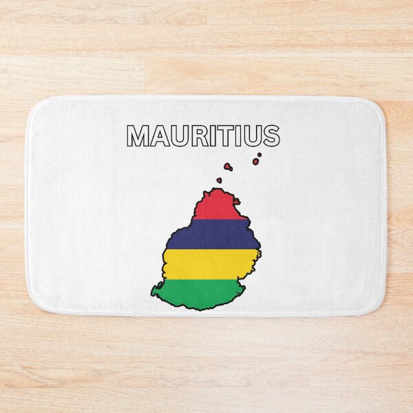 Item preview, Mauritius Flag Map Design designed and sold by atomstartup.