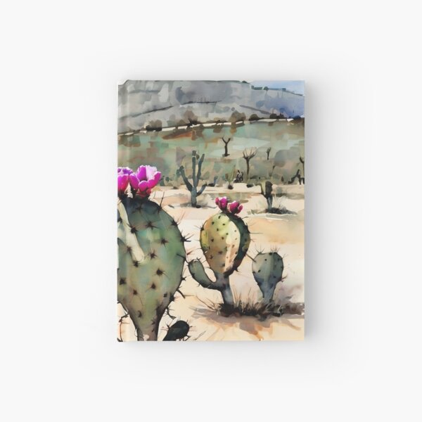 Item preview, Agave & Mezcal Spirit – Prickly Pear Watercolor Art designed and sold by NatArtSA.