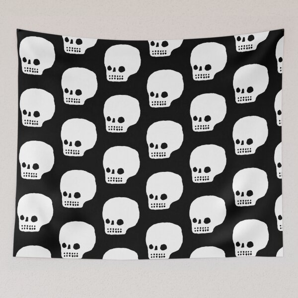 Item preview, I just want a white skull on a black background designed and sold by winterwinter.