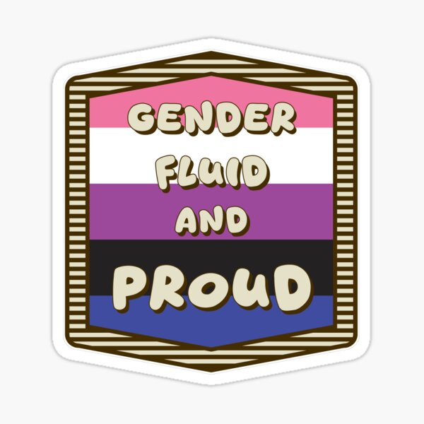 Item preview, LGBTQIA+ Artwork - Gender Fluid and Proud designed and sold by CC-ArtOnline.