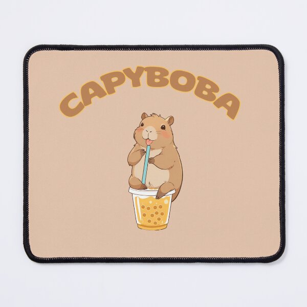 Item preview, capybara bubble ice tea adorable kawaii design designed and sold by La Loca.