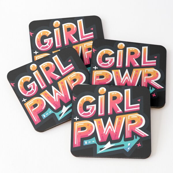 Item preview, Girl PWR Unleashing the Power of Women: A Colorful and Energetic Tribute to Feminine Strength and Determination designed and sold by All-Of-Art.