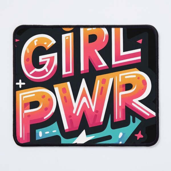 Item preview, Girl PWR Unleashing the Power of Women: A Colorful and Energetic Tribute to Feminine Strength and Determination designed and sold by All-Of-Art.