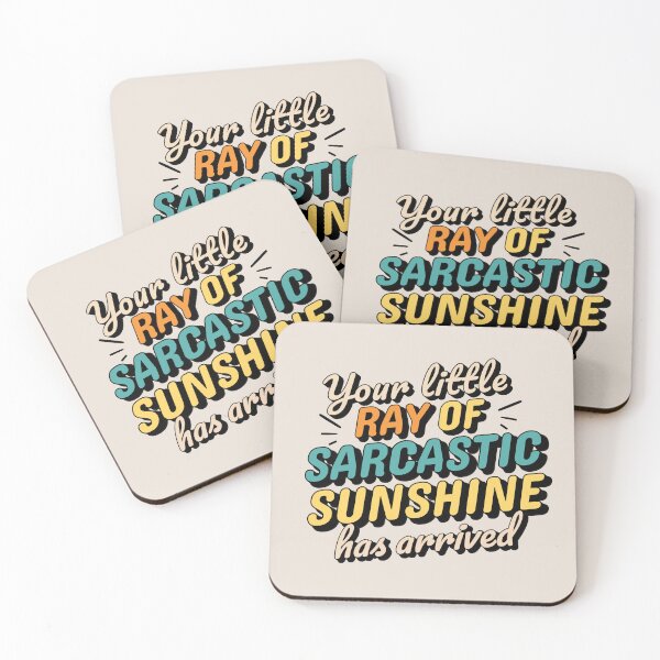 Item preview, Your Little Ray Of Sarcastic Sunshine Has Arrived -Retro Colorful - Funny Sarcasm designed and sold by droolingdreams.