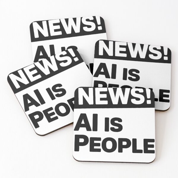 Item preview, NEWS! AI IS PEOPLE designed and sold by wzetart.