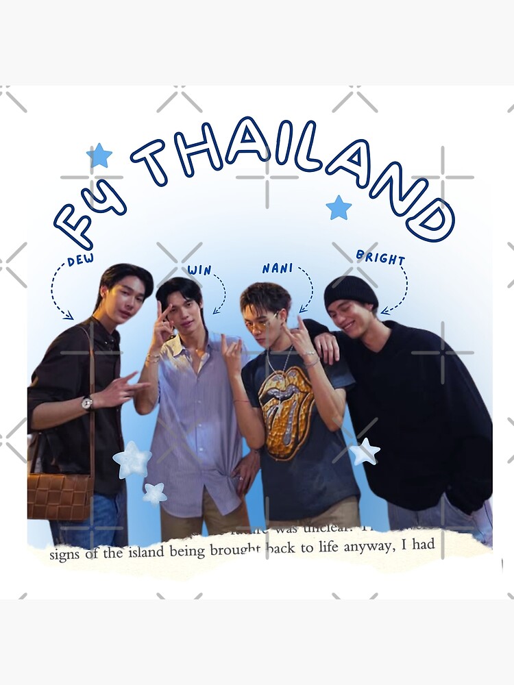 F4 Thailand サイン入り　ポスター　brightwin F4 Thailand サイン入り ポスター brightwin（タイドラマガイド