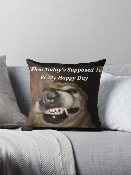 Vista previa del artículo con la obra «Hoy se supone que es mi día feliz», diseñado y vendido por Zestysparkles.