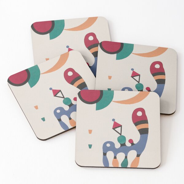 Item preview, Kandinsky inspired poster print 20 designed and sold by SHAMPAIN-ART-CO.