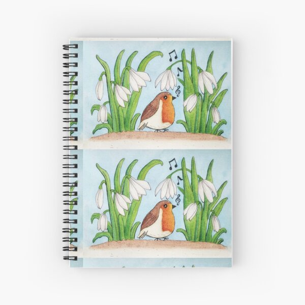 Item preview, Singing Robin and Snowdrops  designed and sold by Paintedhues.