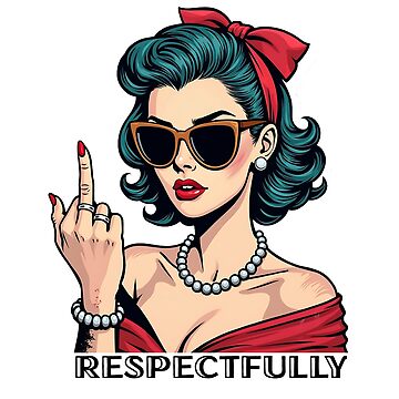 Artwork thumbnail, Retro Rebel Woman – Bold & Free by tarzbol