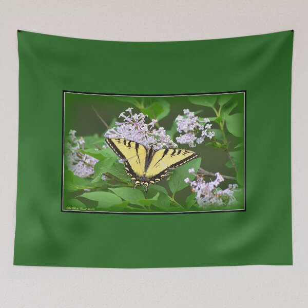 Item preview, Tiger Swallowtail Butterfly on a Lilac Bush designed and sold by Deb  Badt-Covell.