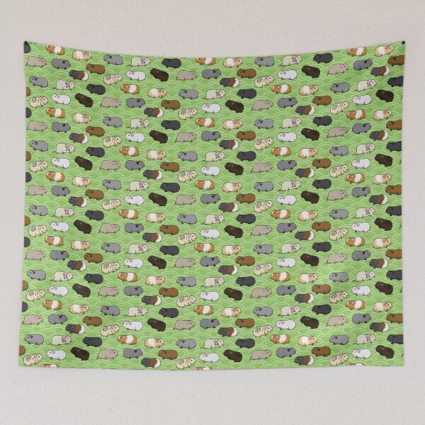 Item preview, Harmonious Pigs - Guinea Pigs on a Green Field designed and sold by LunaAndromeda.