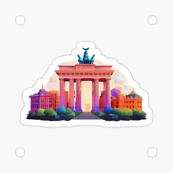 Artikel-Vorschau von Berlin - Sticker Style, designt und verkauft von b00a.