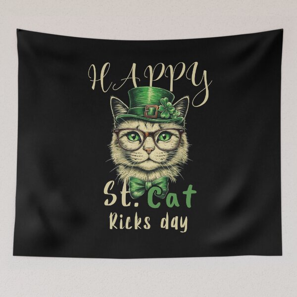 Item preview, St. Cat-Ricks Day – Purrfectly Lucky! designed and sold by DARK_NOVA.