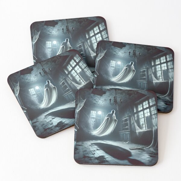 Item preview, Eerie Spectral Figure in a Haunted Room designed and sold by PandaTShirtShop.