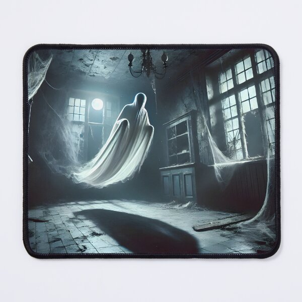 Item preview, Eerie Spectral Figure in a Haunted Room designed and sold by PandaTShirtShop.