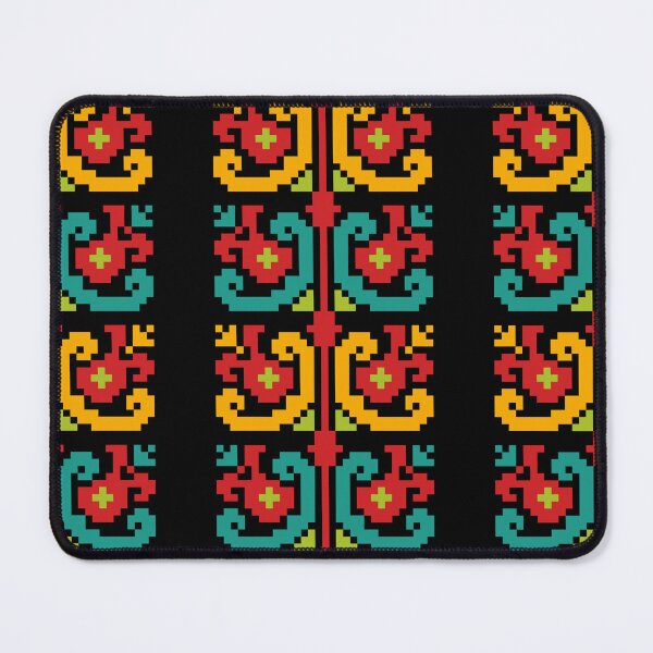 Item preview, تطريز فلسطيني، الرمّان | Palestinian Tatreez, Pomegranate, Black designed and sold by Artivism | ارتيڤيزم.