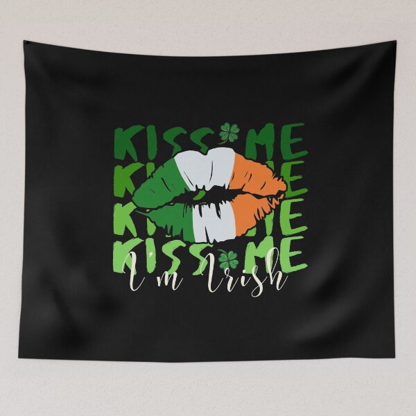 Item preview,  Kiss Me, I’m Irish – St. Patrick’s Day Lips designed and sold by DARK_NOVA.
