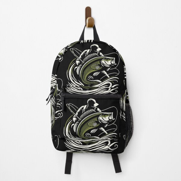 Item preview, Fishing Angler Perch Giant Fish Olive Green Gift designed and sold by Pineapple-Tree.