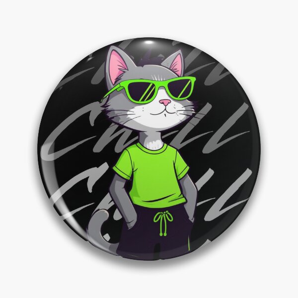 Item preview,  Stay Chill – Cool Cat Vibes designed and sold by DARK_NOVA.