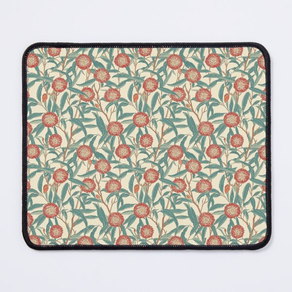 Item preview, retro styled red gumtree blossoms designed and sold by PoppyLaneStudio.