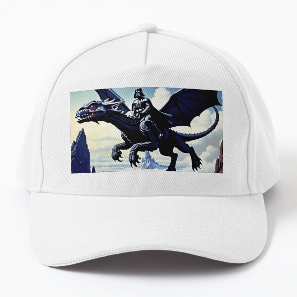Vista previa del artículo con la obra «Darth Vader volando sobre un dragón», diseñado y vendido por WiseBow.