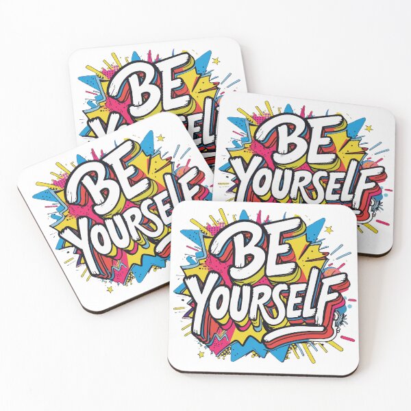 Item preview, Be Yourself – Bold Pop Art Inspirational Quote designed and sold by Moss and Moon Studio.
