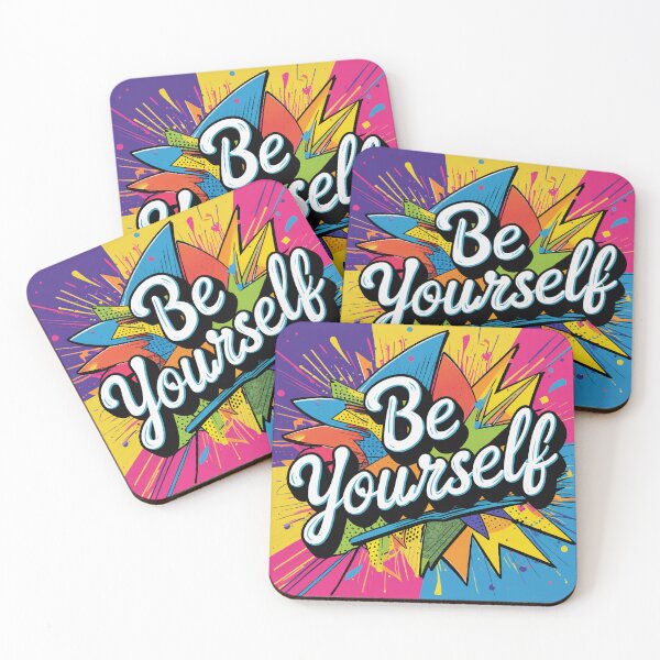 Item preview, Be Yourself – Bold Pop Art Inspirational Quote designed and sold by Moss and Moon Studio.