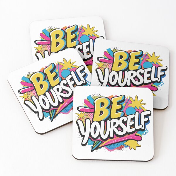 Item preview, Be Yourself – Bold Pop Art Inspirational Quote designed and sold by Moss and Moon Studio.