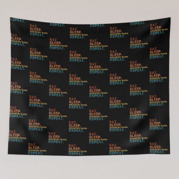 Item preview, Eat sleep geometry dash repeat designed and sold by belladesign7.