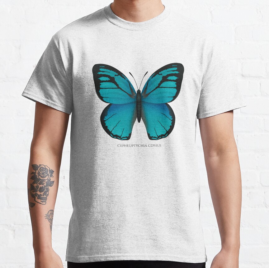 Cephus Blue Ringlet Butterfly Classic T-Shirt