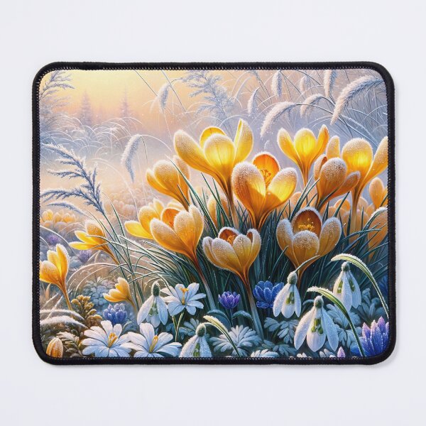 Item preview, Early Spring Yellow Crocuses designed and sold by M-Y-A-R-T-.