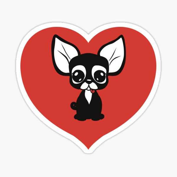 Item preview, My love, this is Attila, the black chihuahua designed and sold by MilaSketchLab.
