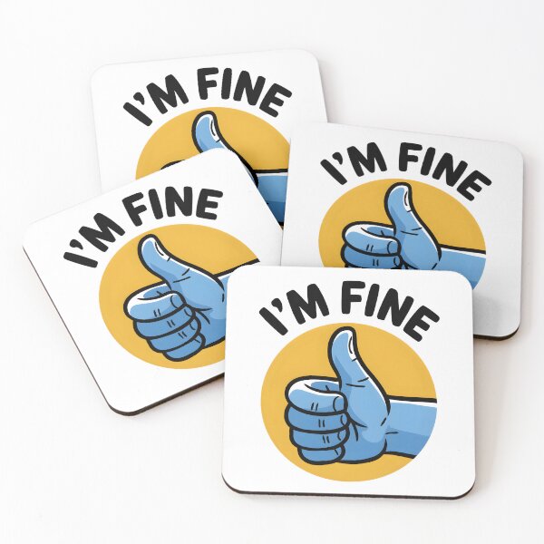 Item preview, I'm Fine – Thumbs Up! designed and sold by Vivid Art Zone.