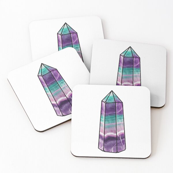 Item preview, Rainbow Flourite Obelisk designed and sold by paperandp!xels.