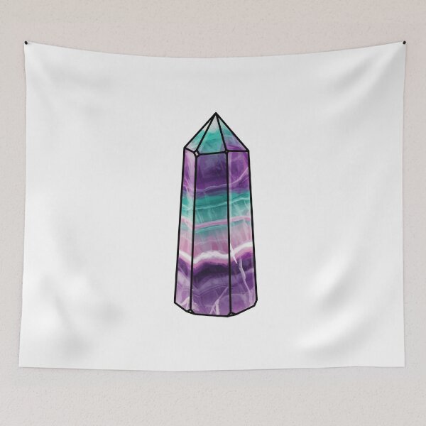 Item preview, Rainbow Flourite Obelisk designed and sold by paperandp!xels.