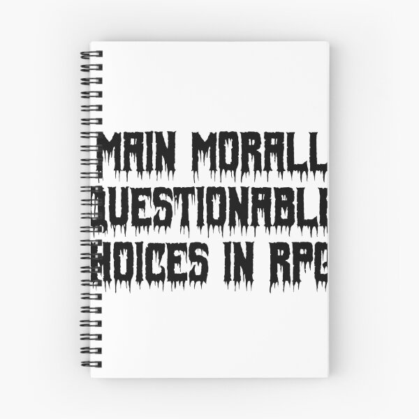 Item preview, I main morally questionable choices in RPGs designed and sold by Ninjacatoff.