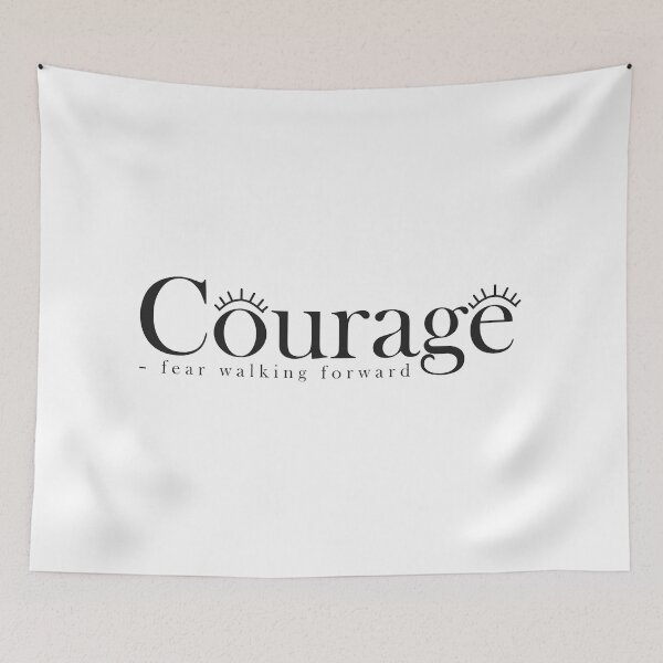 Item preview, Courage – fear walking forward designed and sold by DragonflyLP.
