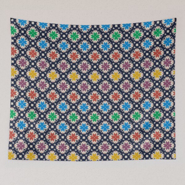 Item preview, Ornate geometric pattern and artfully abstract multicolored background designed and sold by Pixeeless.