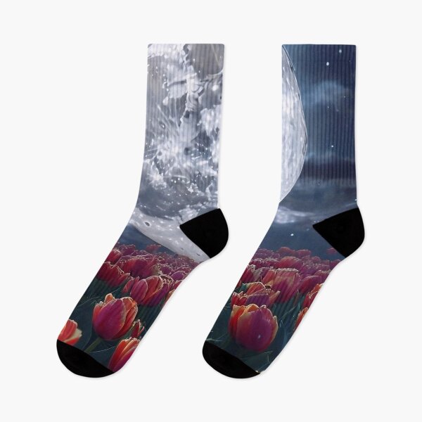 Item preview, Tulips Blooming in the Moonlight designed and sold by M-Y-A-R-T-.