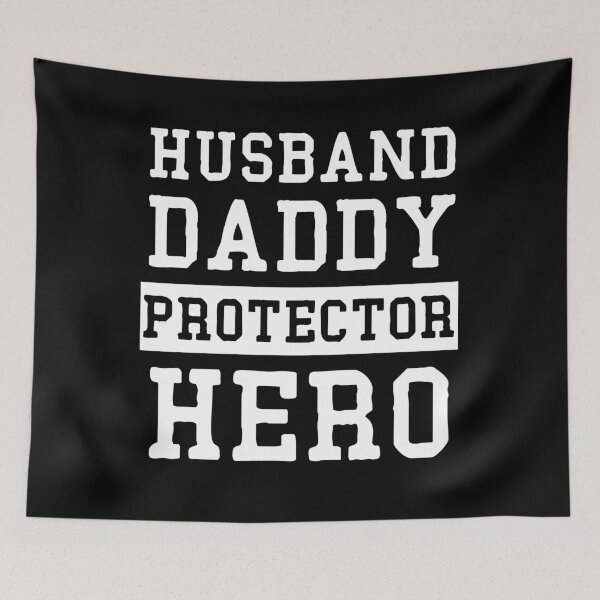 Item preview, Husband Daddy Protector Hero Father's Day Dad Gift Shirt designed and sold by StreetArtPro.